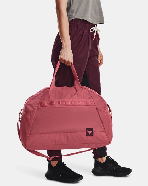 Women's Project Rock Gym Bag in Pink image number 4